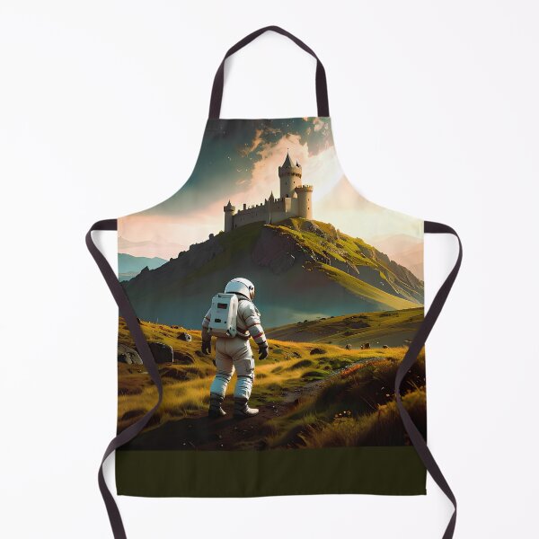 Item preview, An astronaut looks at castle on another planet designed and sold by Creative Visualize.