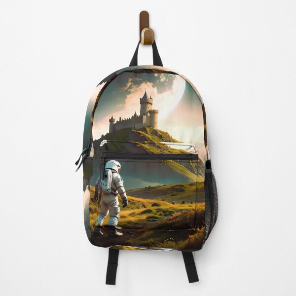 Item preview, An astronaut looks at castle on another planet designed and sold by Creative Visualize.