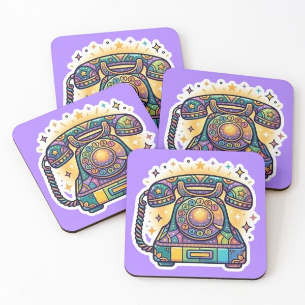 Item preview, colorful telephone designed and sold by Euphoric Girls Store.