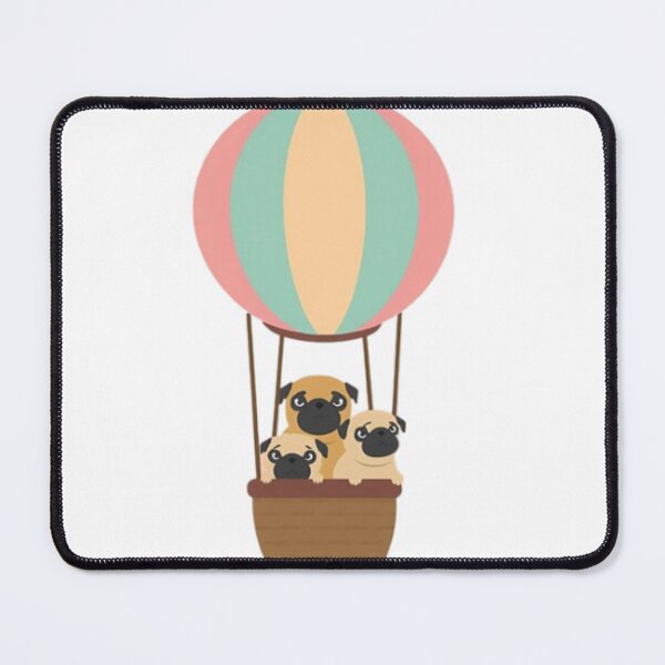 Item preview, Hot air balloon pugs designed and sold by Bud the Pug & Friends .
