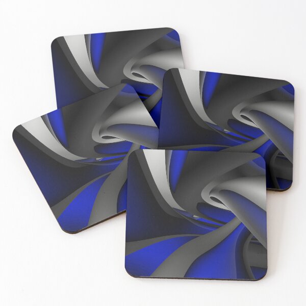 Item preview, Deep Blue Metallic Twisted Abstract 3D designed and sold by Gisleyson.