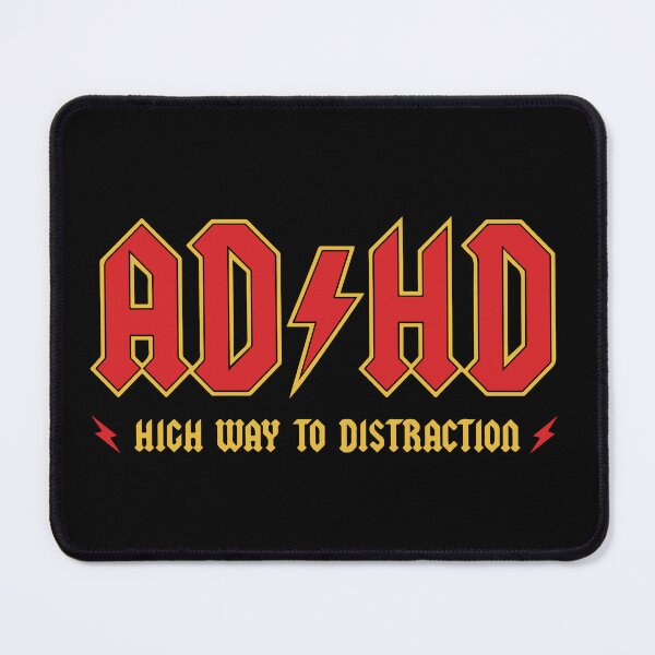 Item preview, ADHD - Funny Rock Parody Music Logo designed and sold by LoFi-OG.