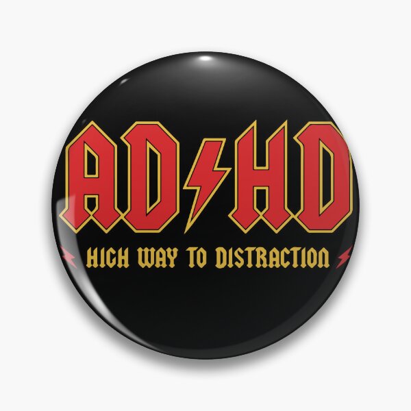 Item preview, ADHD - Funny Rock Parody Music Logo designed and sold by LoFi-OG.