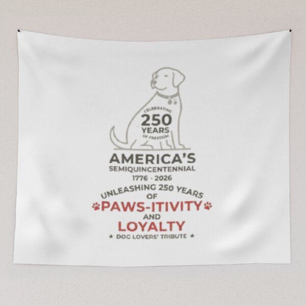 Item preview, America's Semiquincentennial - Dog Lovers' Tribute Design designed and sold by pawfectdesign18.