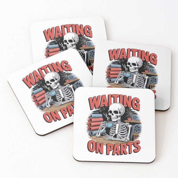 Item preview, Waiting On Parts — Skeleton Mechanic Coffee Shirt V3 designed and sold by DarylWelsh2024.