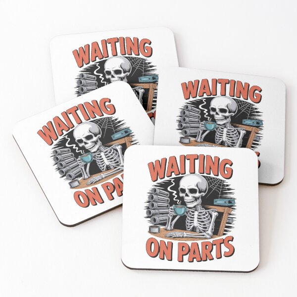 Item preview, Waiting On Parts — Skeleton Mechanic Coffee Shirt V5 designed and sold by DarylWelsh2024.