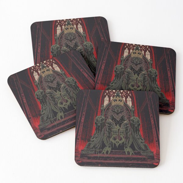 Item preview, Gothic Wolf King Cathedral Throne Dark Art - Rex Veneni designed and sold by GeoWhimsy Studio.