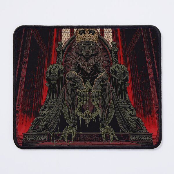 Item preview, Gothic Wolf King Cathedral Throne Dark Art - Rex Veneni designed and sold by GeoWhimsy Studio.