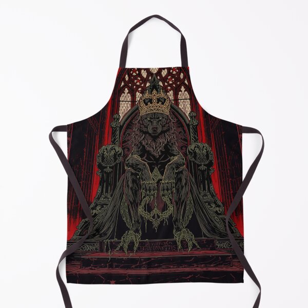 Item preview, Gothic Wolf King Cathedral Throne Dark Art - Rex Veneni designed and sold by GeoWhimsy Studio.