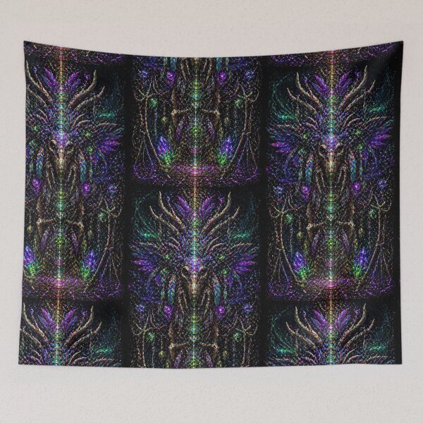 Item preview, Shamanic Spirit Totem | Fractals and Mandalas | Sublime Nature designed and sold by monkeybusiness.pt.