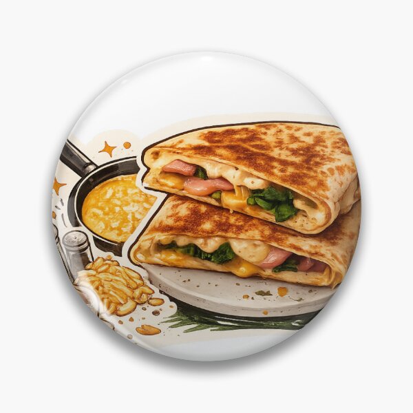 Item preview, Delicious breakfast tortilla egg wrap sticker designed and sold by VirtualArtGuy.