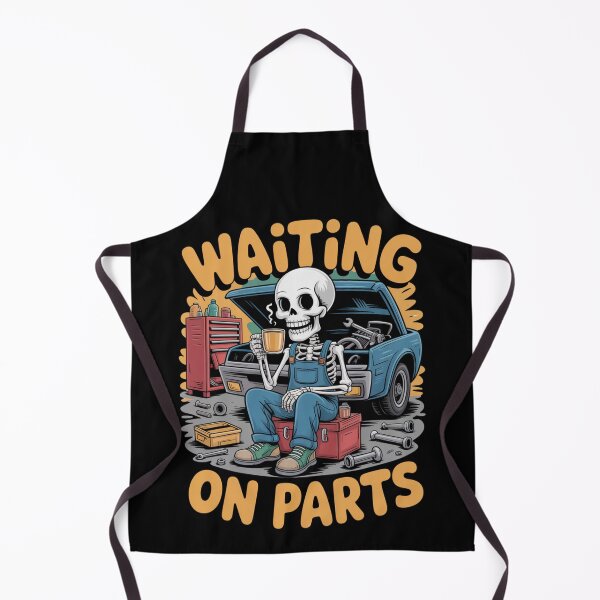 Item preview, Waiting On Parts — Skeleton Mechanic Coffee Shirt V6 designed and sold by DarylWelsh2024.