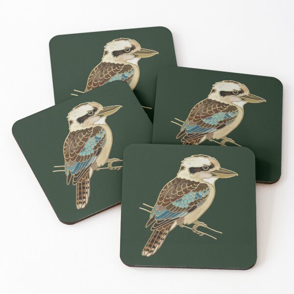 Item preview, Gilded Assassin: Art Nouveau Laughing Kookaburra (Dacelo novaeguineae) designed and sold by FreiherrPK.