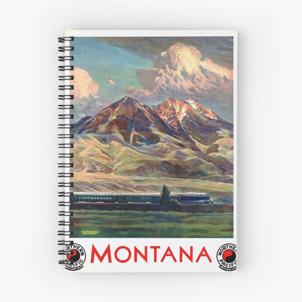 Item preview, Vintage Montana Travel Poster | Northern Pacific Railway Art | Gustav Krollmann Scenic Landscape | Romantic Train Adventure designed and sold by artofuniverse.