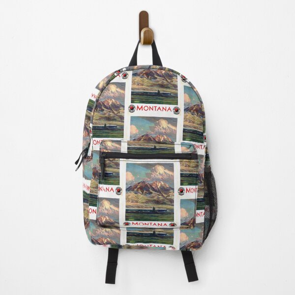Item preview, Vintage Montana Travel Poster | Northern Pacific Railway Art | Gustav Krollmann Scenic Landscape | Romantic Train Adventure designed and sold by artofuniverse.