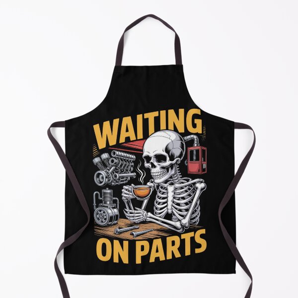 Item preview, Waiting On Parts — Skeleton Mechanic Coffee Shirt V8 designed and sold by DarylWelsh2024.