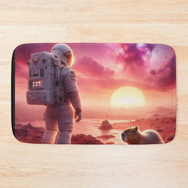 Item preview, Cosmic Encounter – Astronaut & Capybara designed and sold by Dogandesighn.