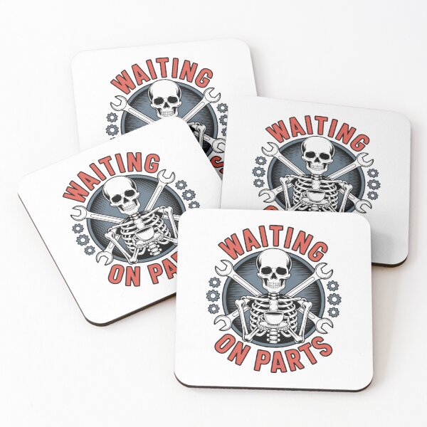 Item preview, Waiting On Parts — Skeleton Mechanic Coffee Shirt V9 designed and sold by DarylWelsh2024.