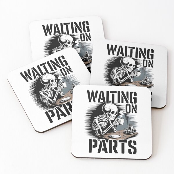 Item preview, Waiting On Parts — Skeleton Mechanic Coffee Shirt V10 designed and sold by DarylWelsh2024.