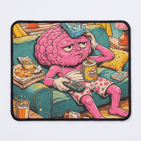 Item preview, Lazy Brain Couch Drawing designed and sold by yorvique.