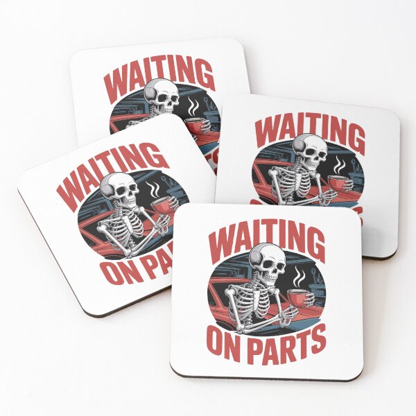 Item preview, Waiting On Parts — Skeleton Mechanic Coffee Shirt V11 designed and sold by DarylWelsh2024.