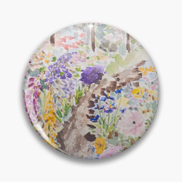 Item preview, colourful secret garden watercolour painting  designed and sold by ColorandColor.