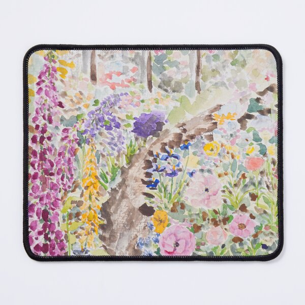 Item preview, colourful secret garden watercolour painting  designed and sold by ColorandColor.