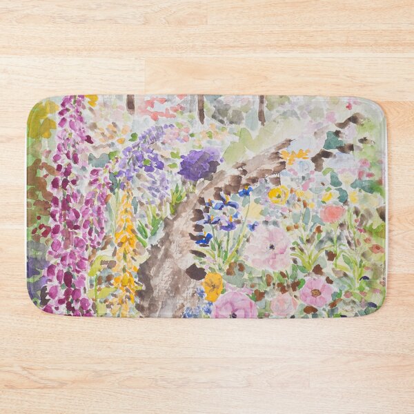 Item preview, colourful secret garden watercolour painting  designed and sold by ColorandColor.