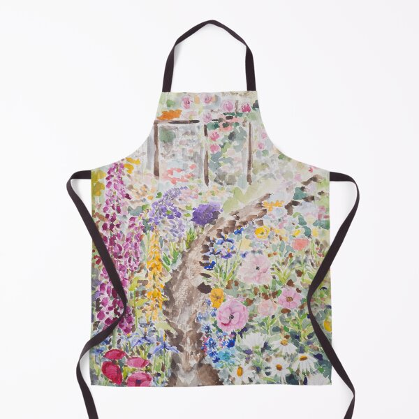 Item preview, colourful secret garden watercolour painting  designed and sold by ColorandColor.