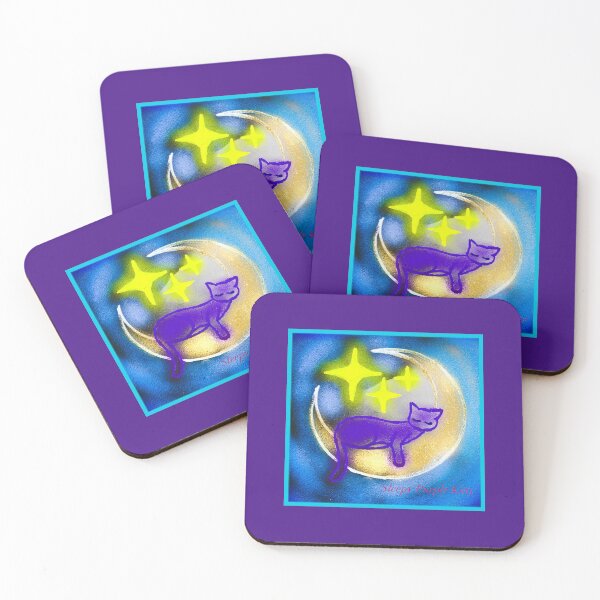 Item preview, Sleepy Purple Kitty designed and sold by NikiMagicWorld.