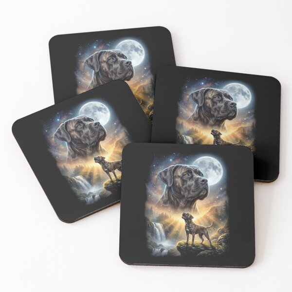 Item preview, Cane Corso Howling Moon Art Dog Lover designed and sold by DoodleTortle.