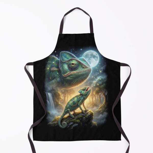 Item preview, Chameleon Howling Moon Art Animal Lover designed and sold by DoodleTortle.