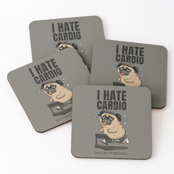 Item preview, I Hate Cardio Pug designed and sold by Huebucket.