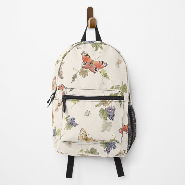 Item preview, Vintage Watercolor Butterflies and Grapes Botanical Pattern designed and sold by SylaCreates.