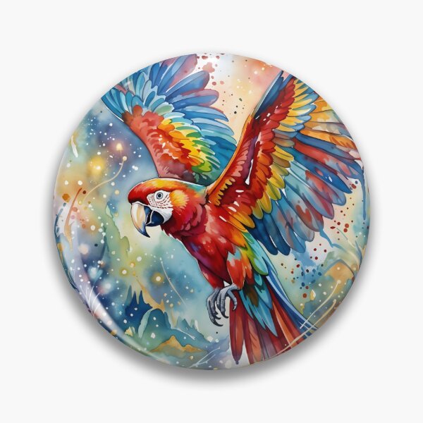 Item preview, Tropical Scarlet Macaw Ara Macao Parrot designed and sold by RubisLeaf.
