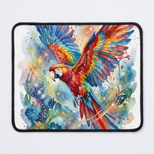 Item preview, Tropical Scarlet Macaw Ara Macao Parrot designed and sold by RubisLeaf.
