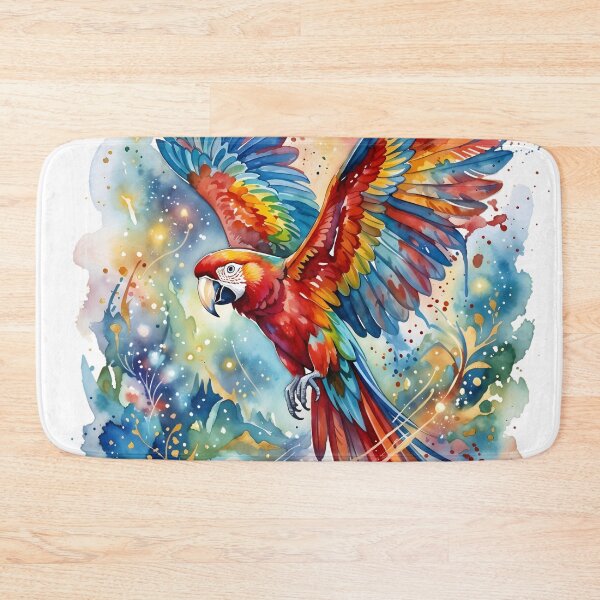Item preview, Tropical Scarlet Macaw Ara Macao Parrot designed and sold by RubisLeaf.
