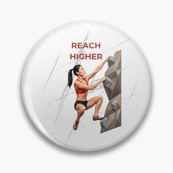 Item preview, Geometric Rock Climbing Asian Woman Motivation Art designed and sold by Mania Graphix.