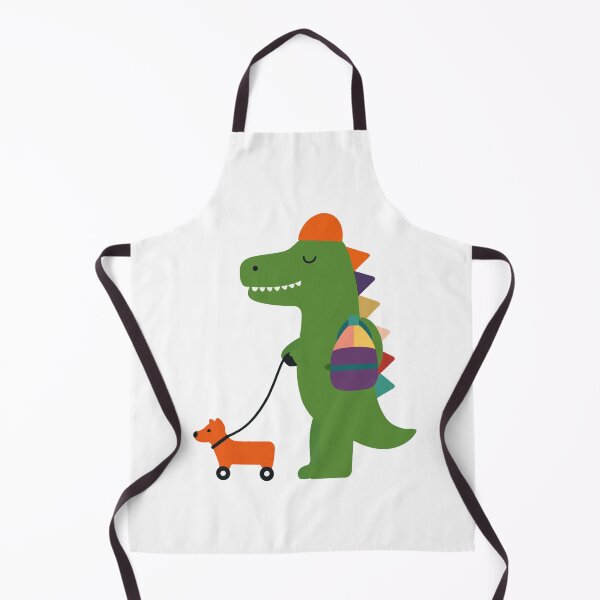 Item preview, Cute Cartoon Dinosaur Walking Tiny Dog designed and sold by OlhaDreamArt.