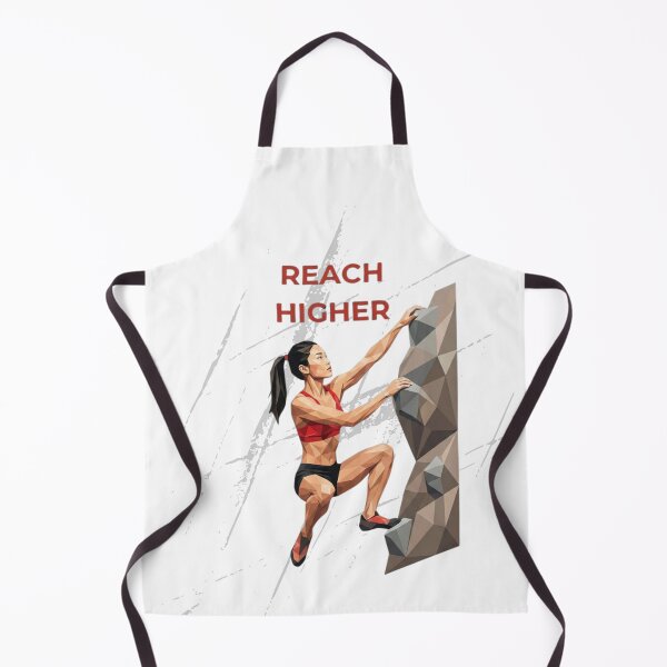 Item preview, Geometric Rock Climbing Asian Woman Motivation Art designed and sold by Mania Graphix.