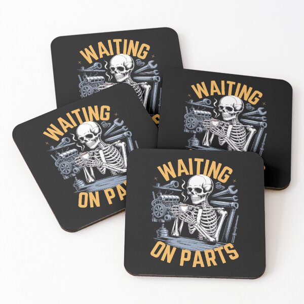 Item preview, Waiting On Parts — Skeleton Mechanic Coffee Shirt V13 designed and sold by DarylWelsh2024.