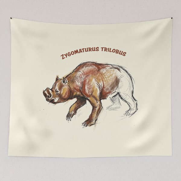 Item preview, Swamp Tank of the Pleistocene: Zygomaturus trilobus Vintage Megafauna designed and sold by FreiherrPK.