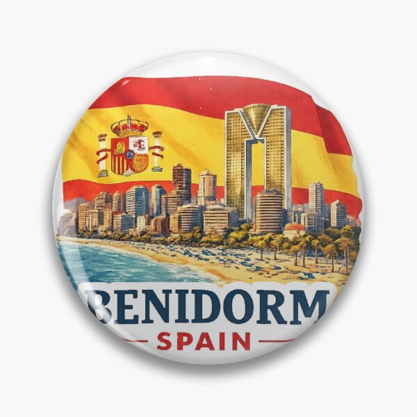 Item preview, A Vintage Travel Illustration of Benidorm - Spain designed and sold by ryanapples2.