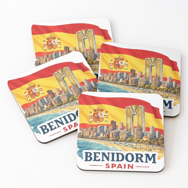 Item preview, A Vintage Travel Illustration of Benidorm - Spain designed and sold by ryanapples2.