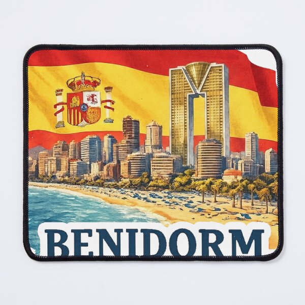 Item preview, A Vintage Travel Illustration of Benidorm - Spain designed and sold by ryanapples2.