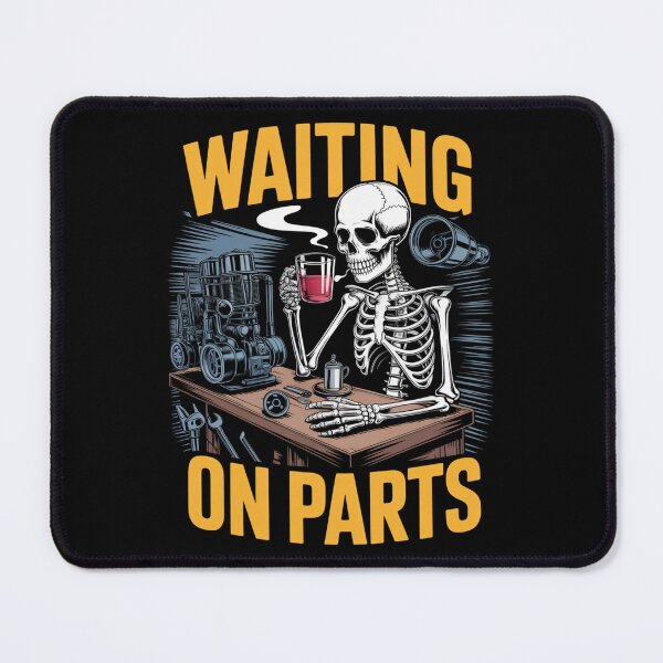 Item preview, Waiting On Parts — Skeleton Mechanic Coffee Shirt V14 designed and sold by DarylWelsh2024.