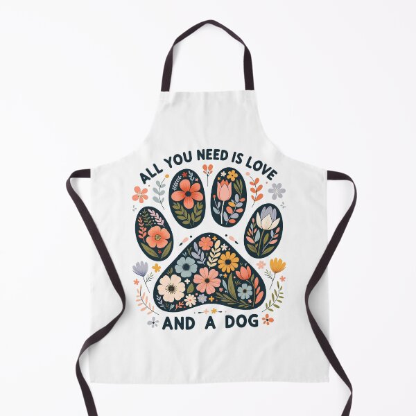 Item preview, Floral Paw Print Love And A Dog T-Shirt designed and sold by OlyvieArt.