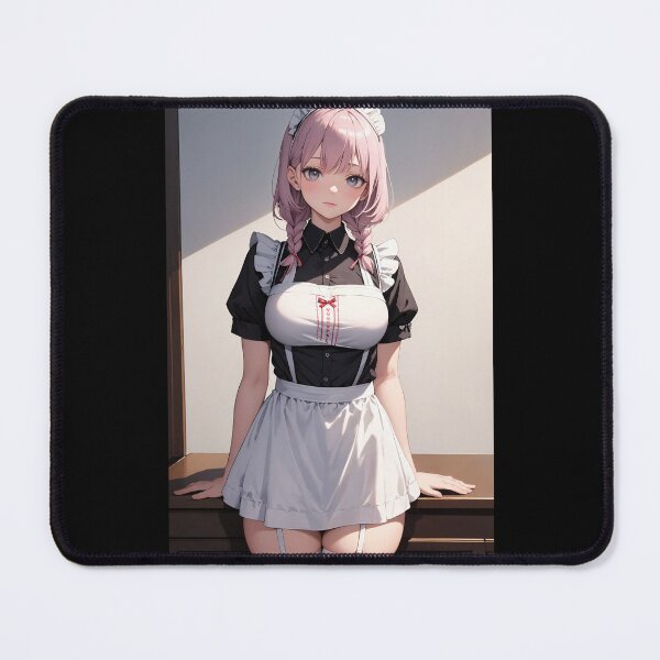 Item preview, Manazato Orisami - Cute Pink Haired Maid Anime Aesthetic Art designed and sold by iloveanimechibi.