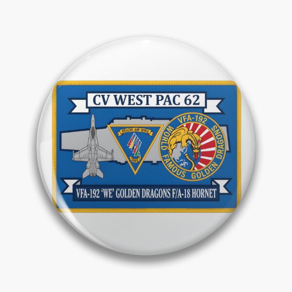 Item preview, VFA-192 Golden Dragons: CV West Pac 62 Cruise Patch designed and sold by CharlieDesings.