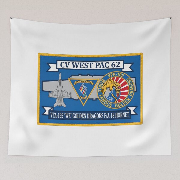 Item preview, VFA-192 Golden Dragons: CV West Pac 62 Cruise Patch designed and sold by CharlieDesings.